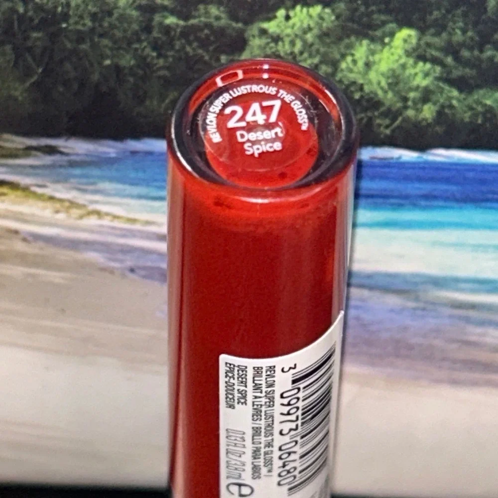 Revlon Super Lustrous The Gloss 247 Desert Spice Red‎ Brown Lip Gloss 0.13oz NEW